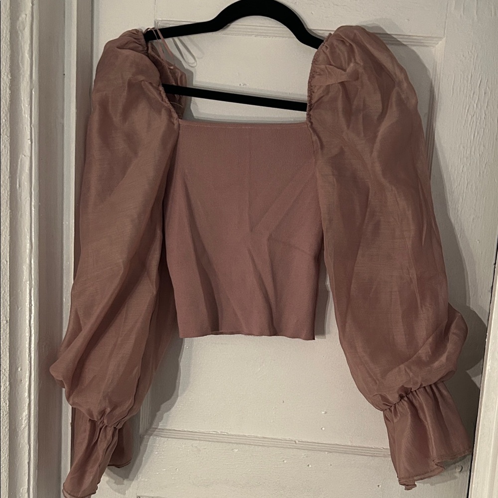 Zara Pink Blouse with Chic Design